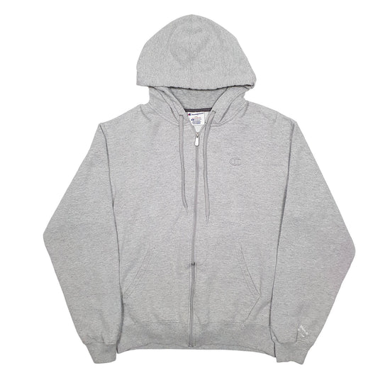 Mens Grey Champion  Hoodie Jumper