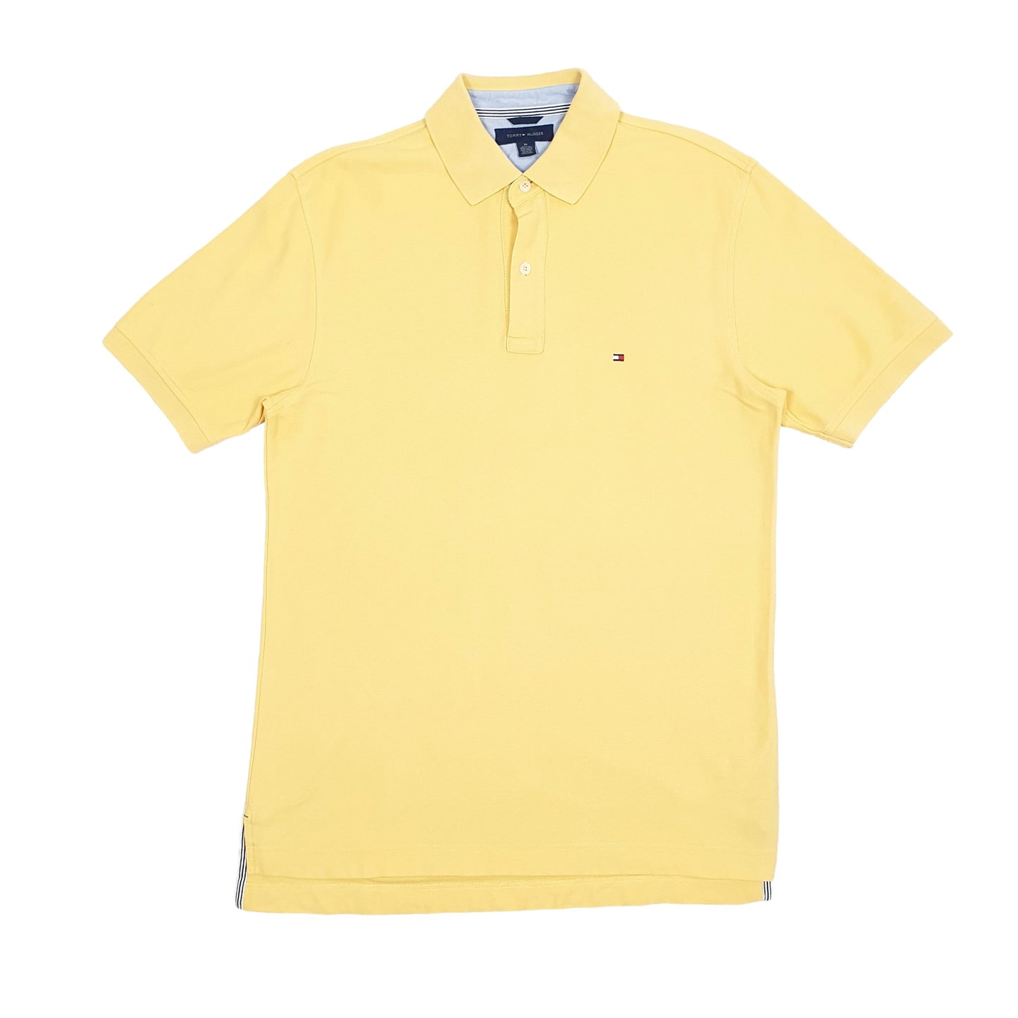 Mens Yellow Tommy Hilfiger  Short Sleeve Polo Shirt