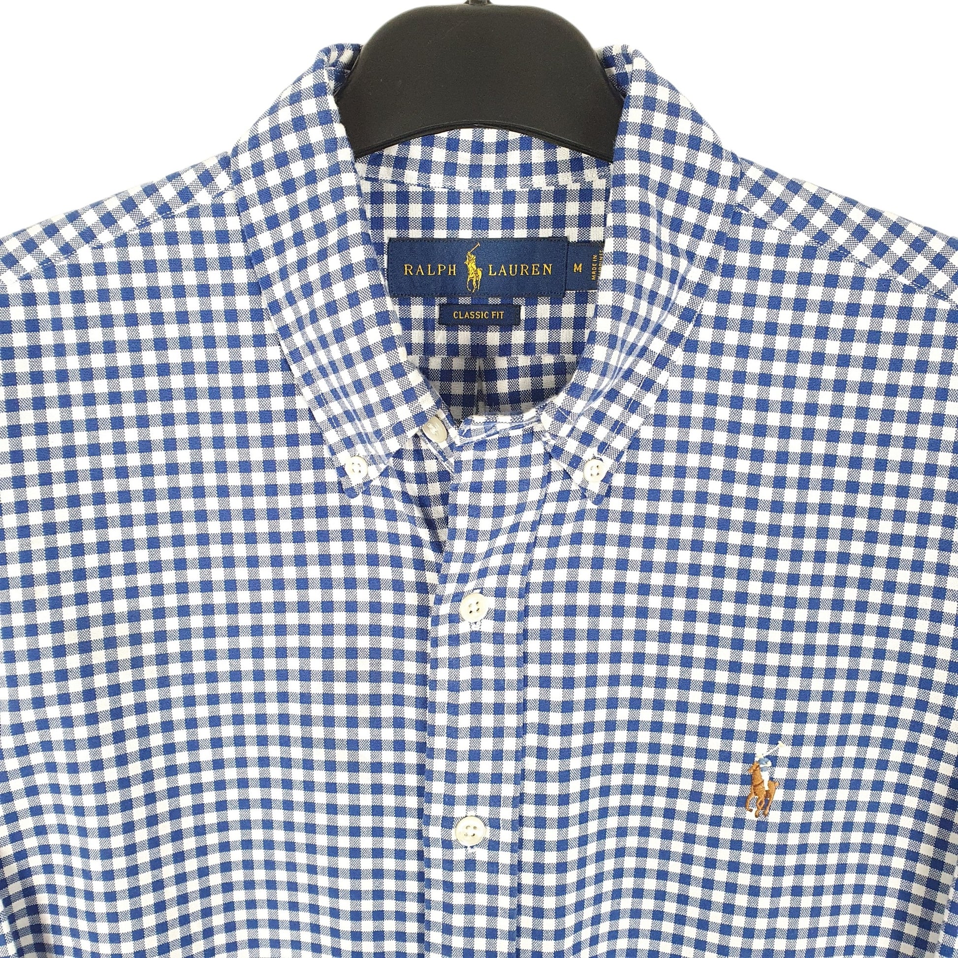 Ralph Lauren Long Sleeve Classic Fit Gingham Shirt Blue