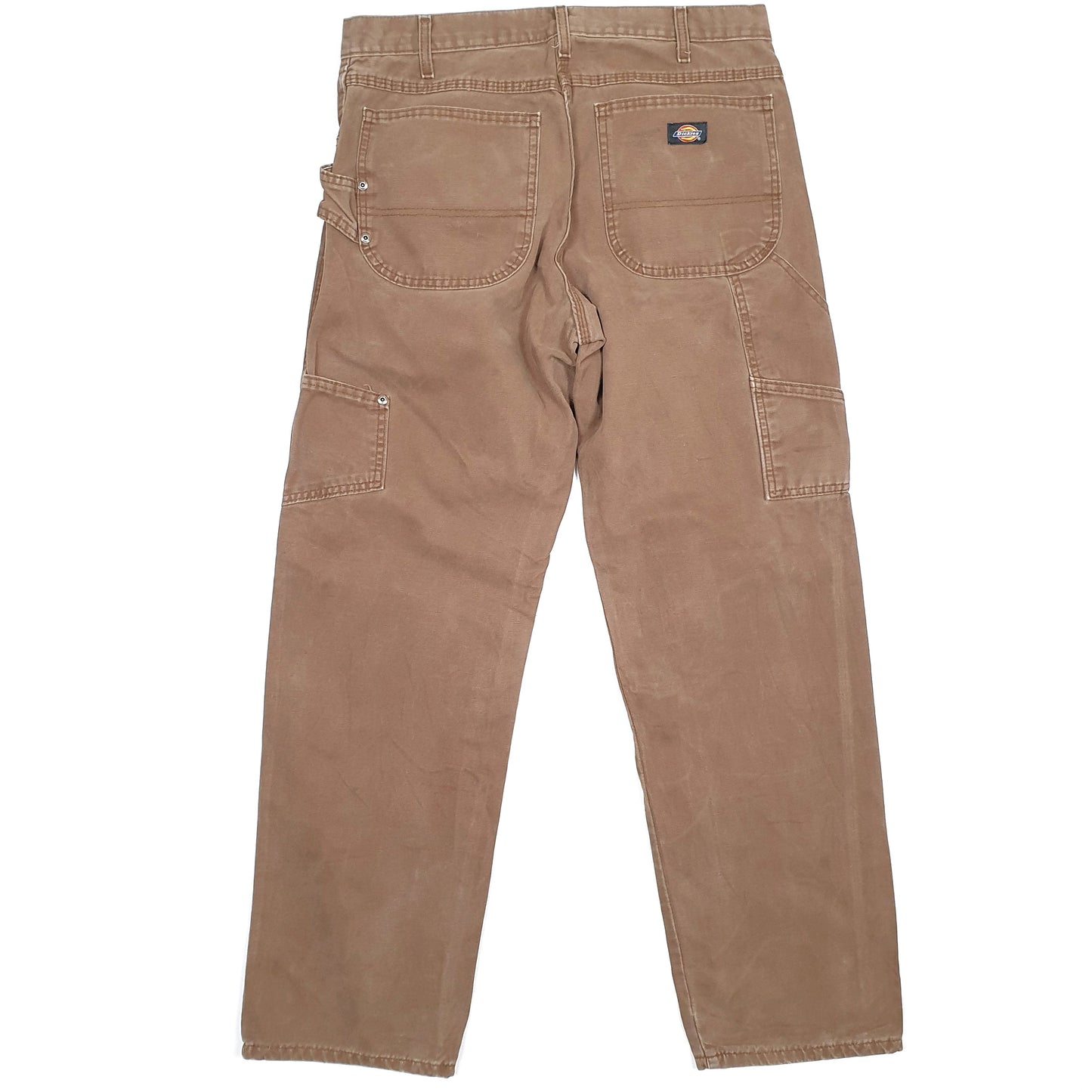 Mens Dickies Brown Carpenter Trousers W32 L31 Brown