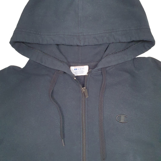 Mens Black Champion  Full Zip Jumper