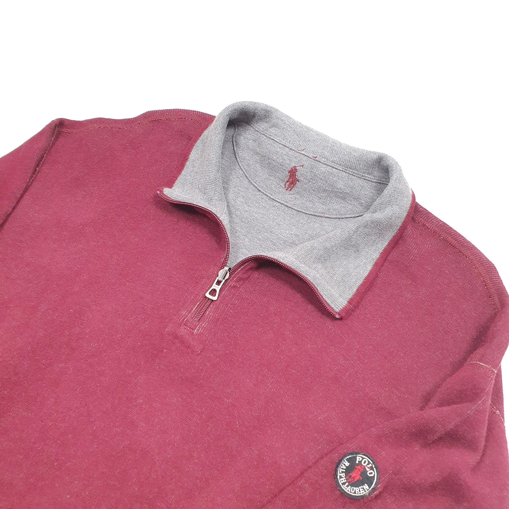 Polo Ralph Lauren Reversable Quarter Zip XXL Burgundy