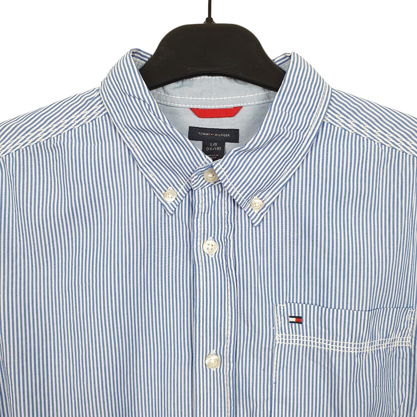 Tommy Hilfiger Long Sleeve Regular Fit Check Shirt Blue