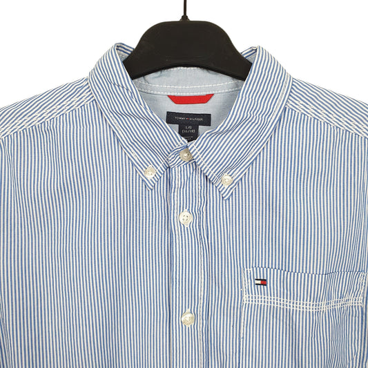 Tommy Hilfiger Long Sleeve Regular Fit Check Shirt Blue