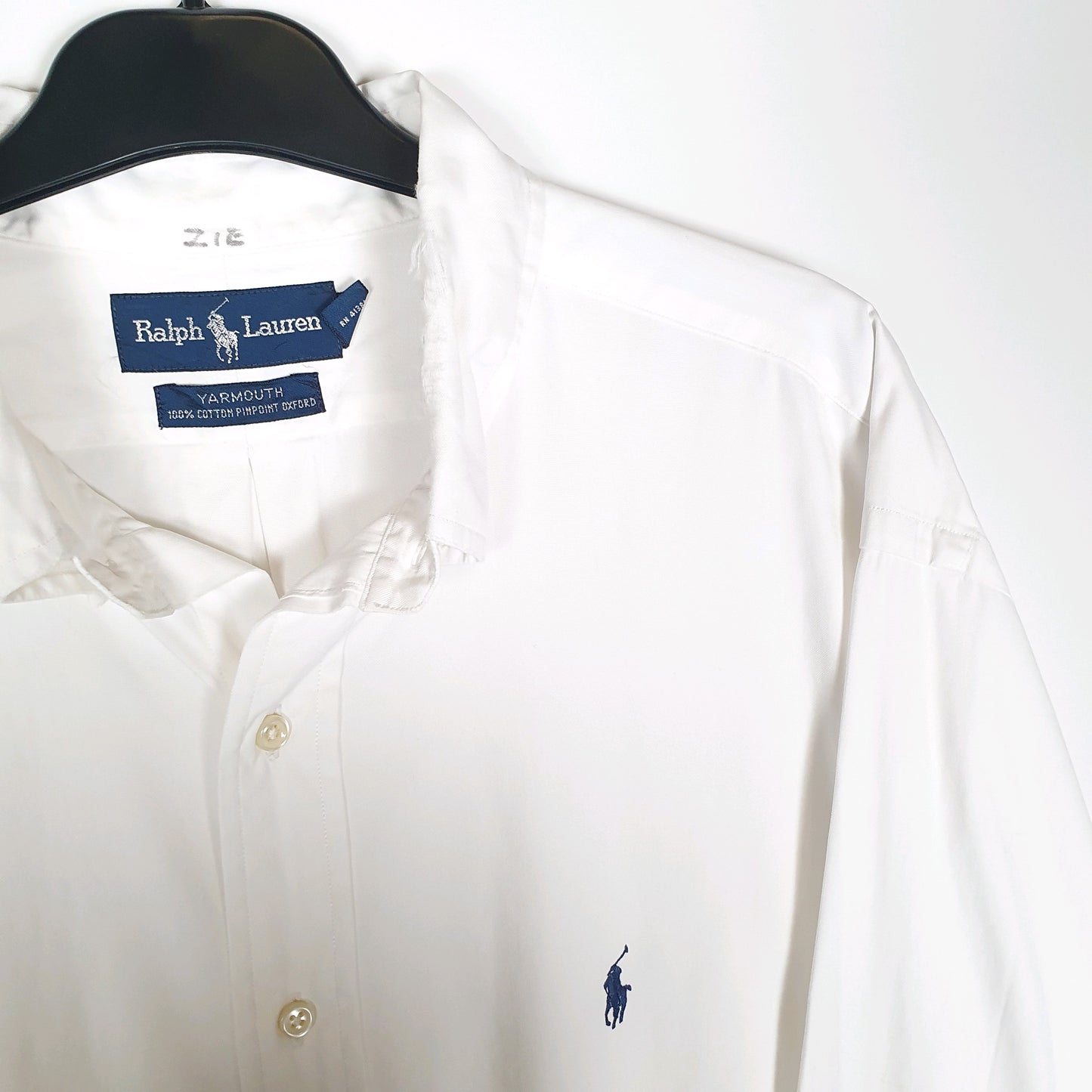 Polo Ralph Lauren Long Sleeve Yarmouth Fit Shirt White