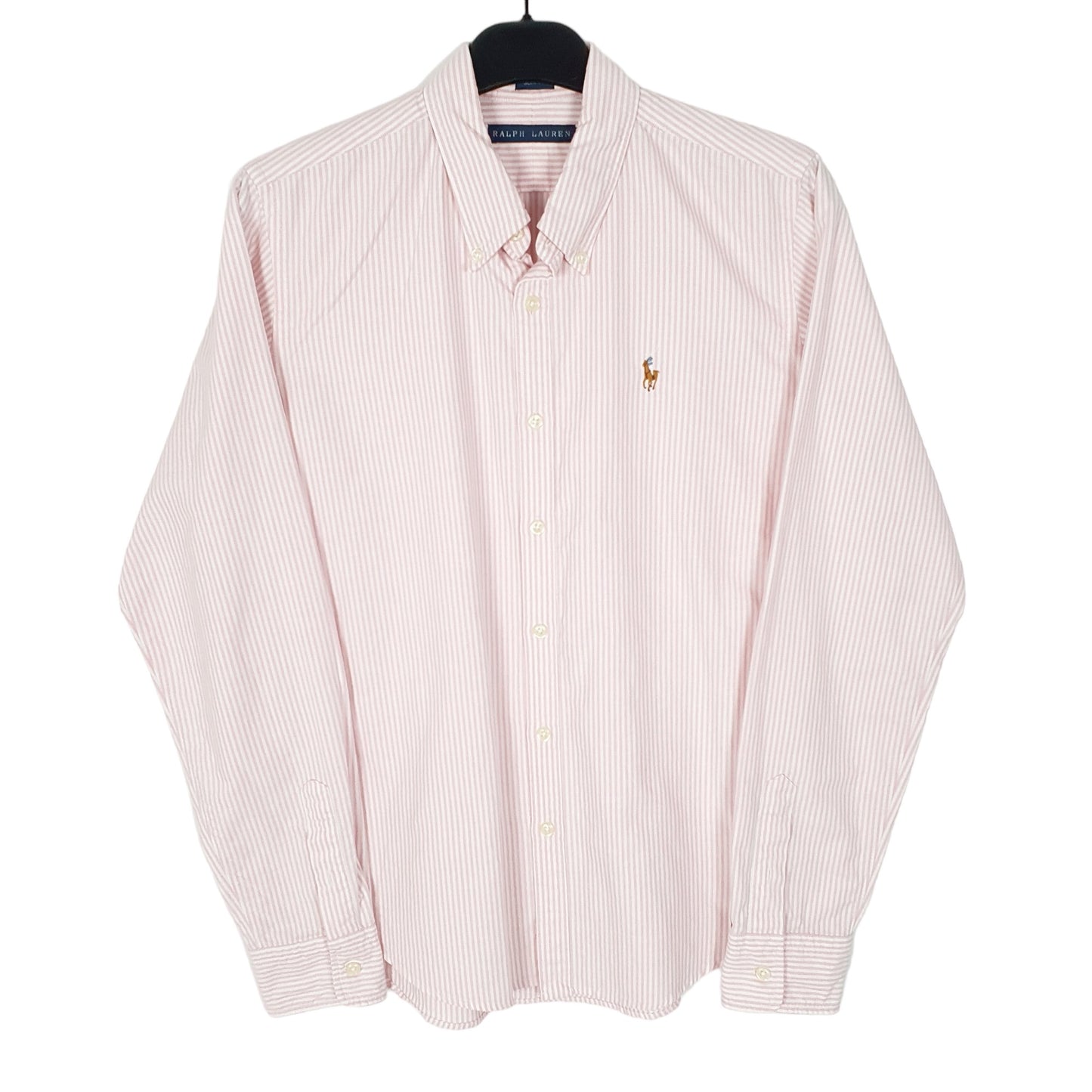 Ralph Lauren Long Sleeve Slim Fit Striped Shirt Pink