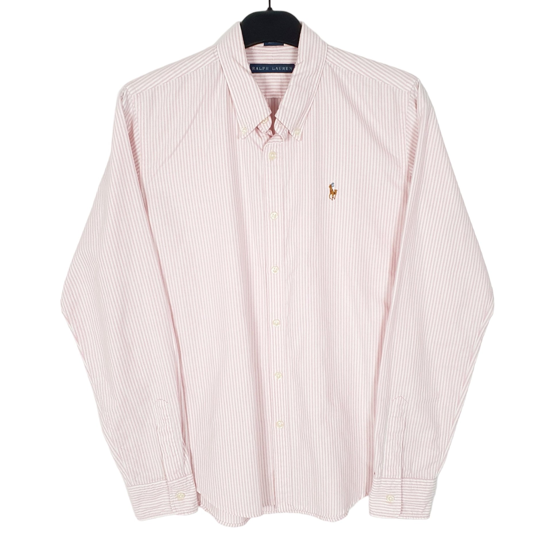 Ralph Lauren Long Sleeve Slim Fit Striped Shirt Pink