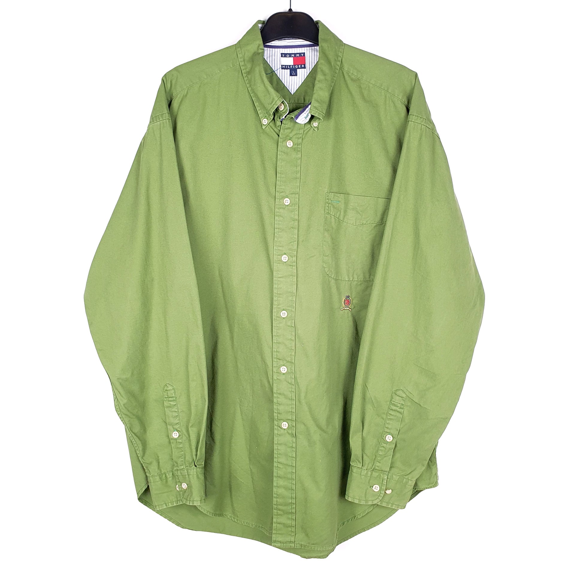 Green Tommy Hilfiger Long Sleeve Shirt