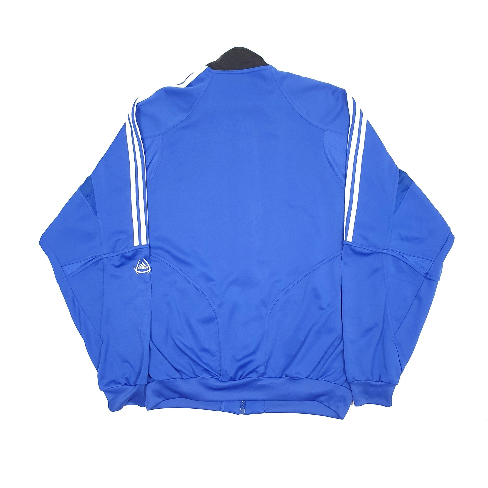 Mens Blue Adidas Track Softshell Full Zip Jumper