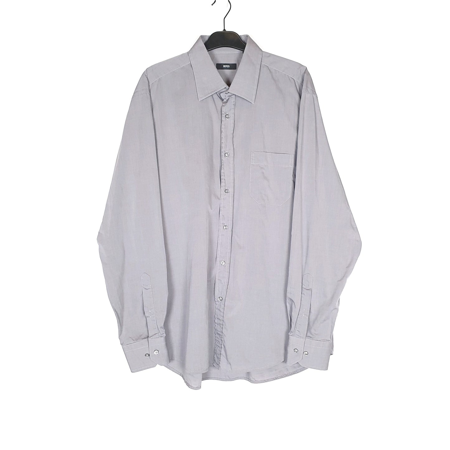 Hugo Boss Long Sleeve Regular Fit Shirt Grey