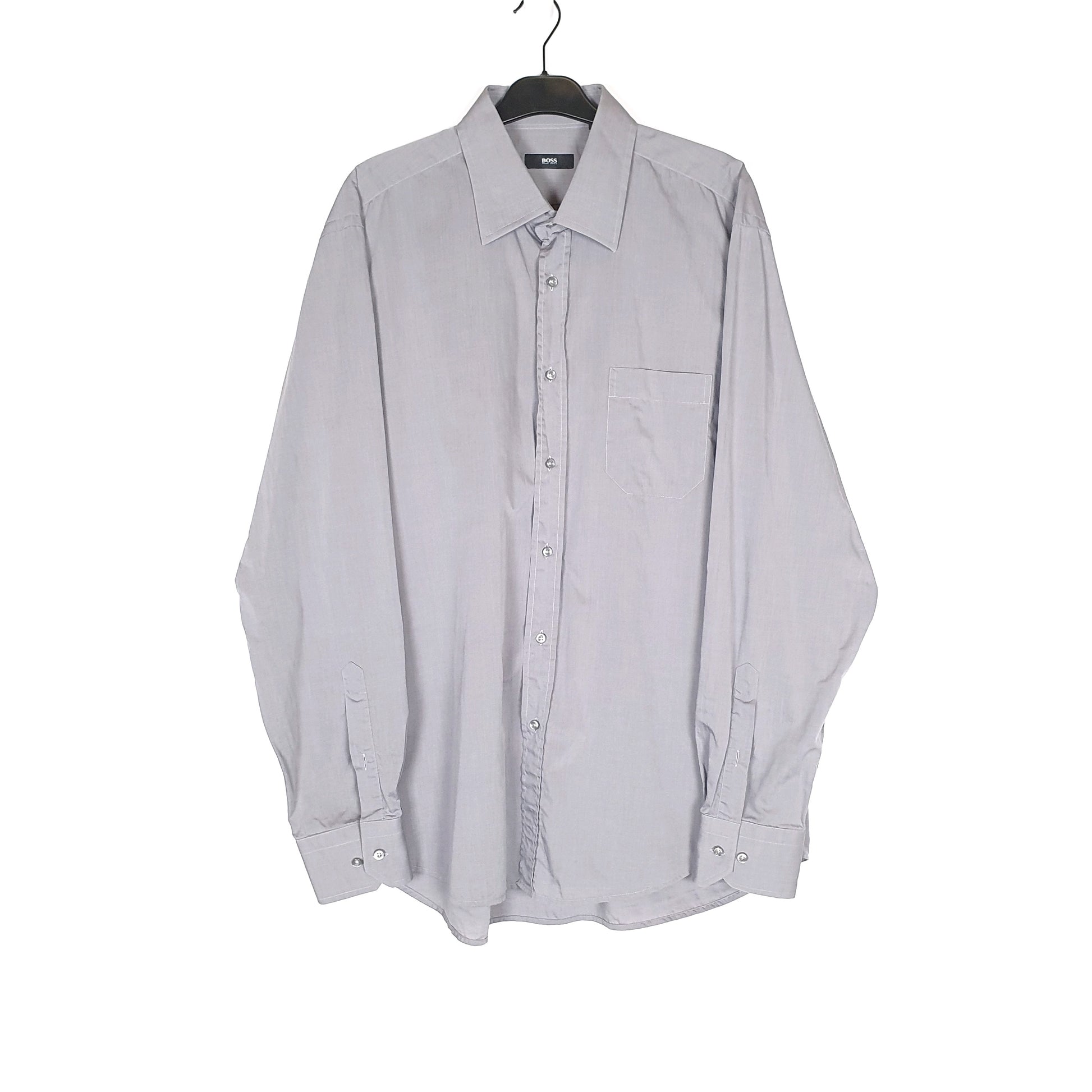 Hugo Boss Long Sleeve Regular Fit Shirt Grey