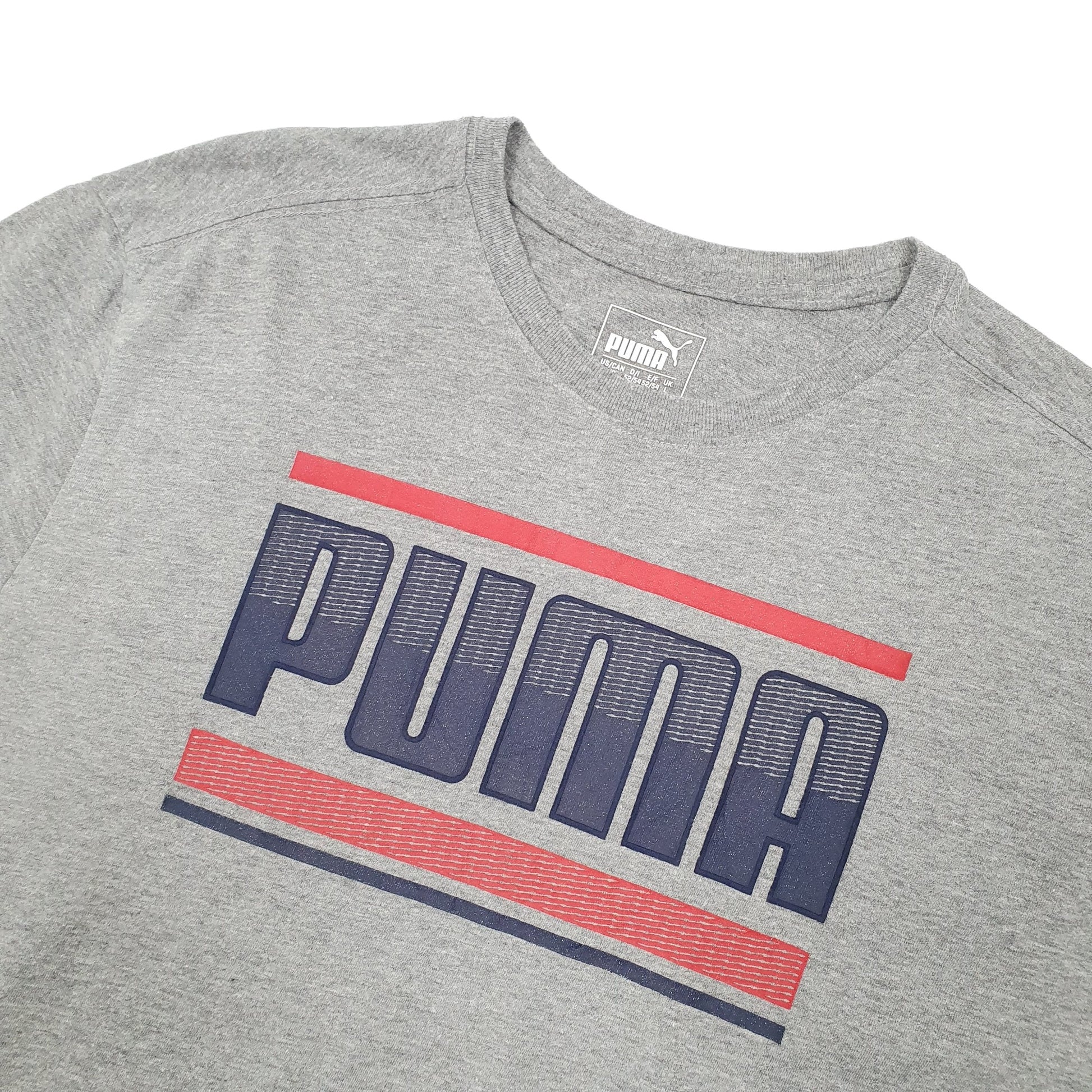 Puma Short Sleeve T Shirt Grey