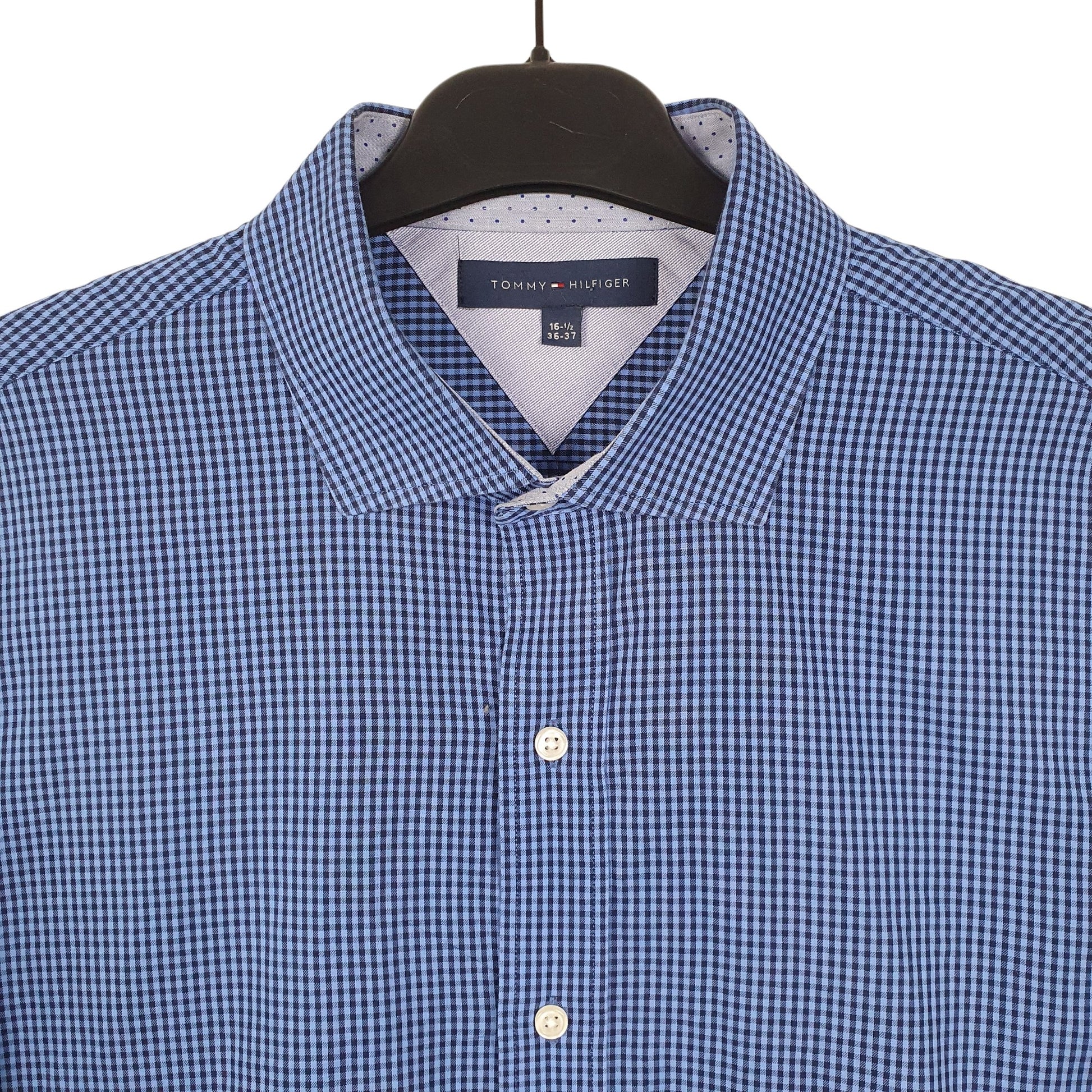 Tommy Hilfiger Long Sleeve Regular Fit Check Shirt Blue