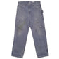 Mens Dickies Grey Blue Carpenter Trousers W32 L31 Blue