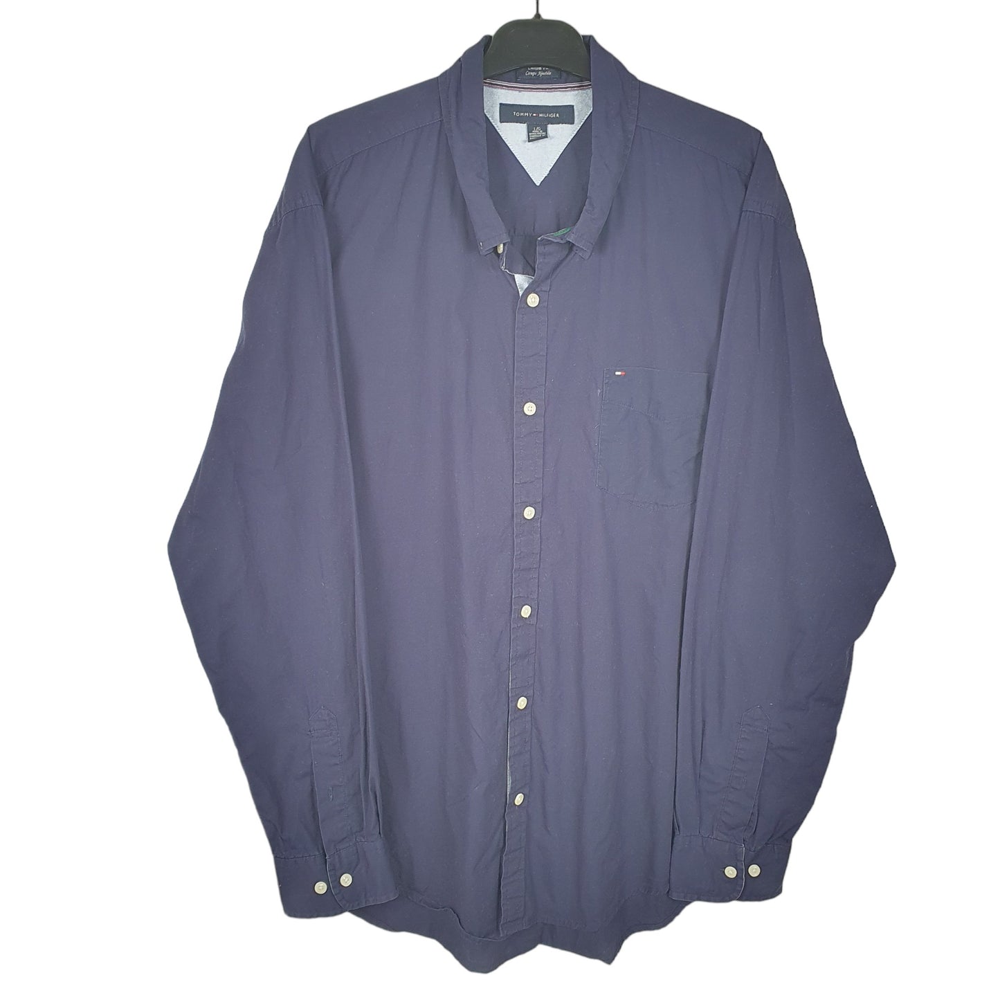 Tommy Hilfiger Long Sleeve Regular Fit Shirt Navy