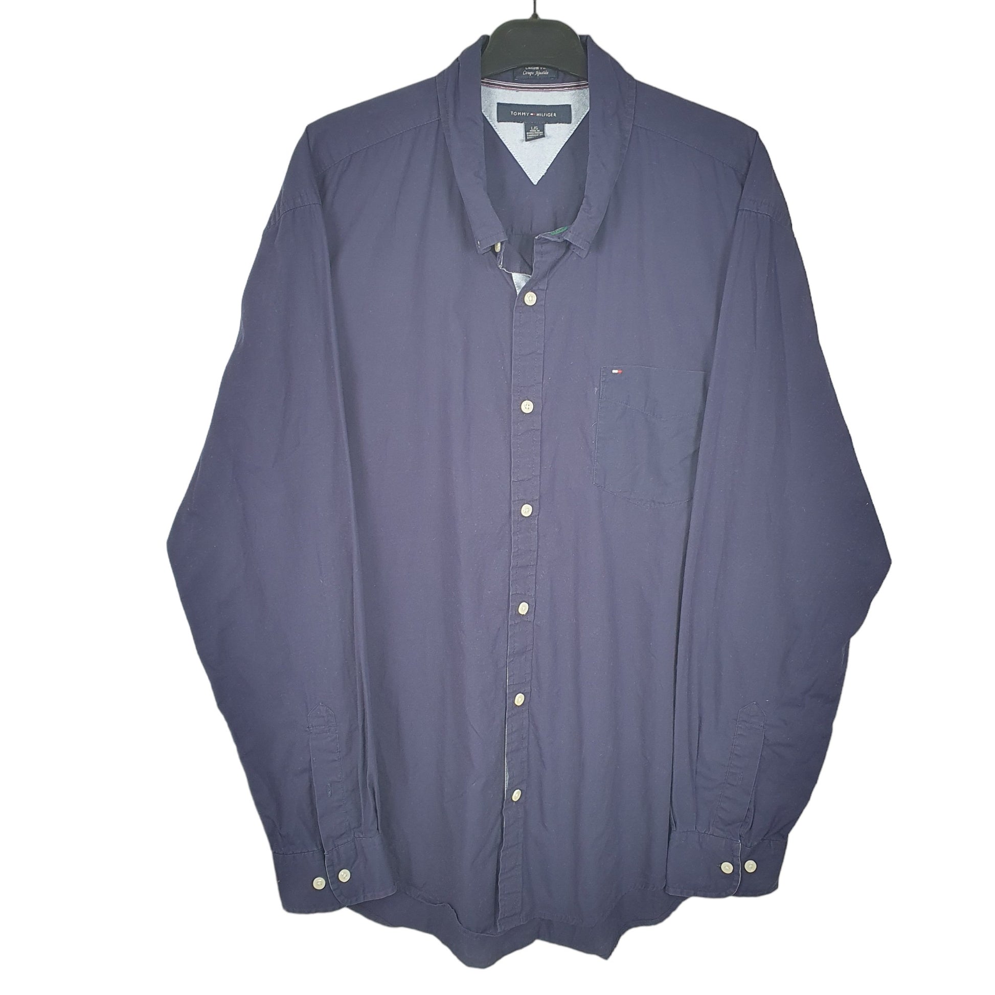 Tommy Hilfiger Long Sleeve Regular Fit Shirt Navy