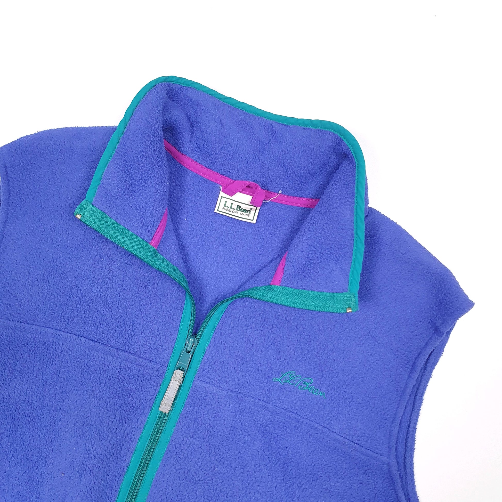 LL Bean Gilet Fleece M Purple
