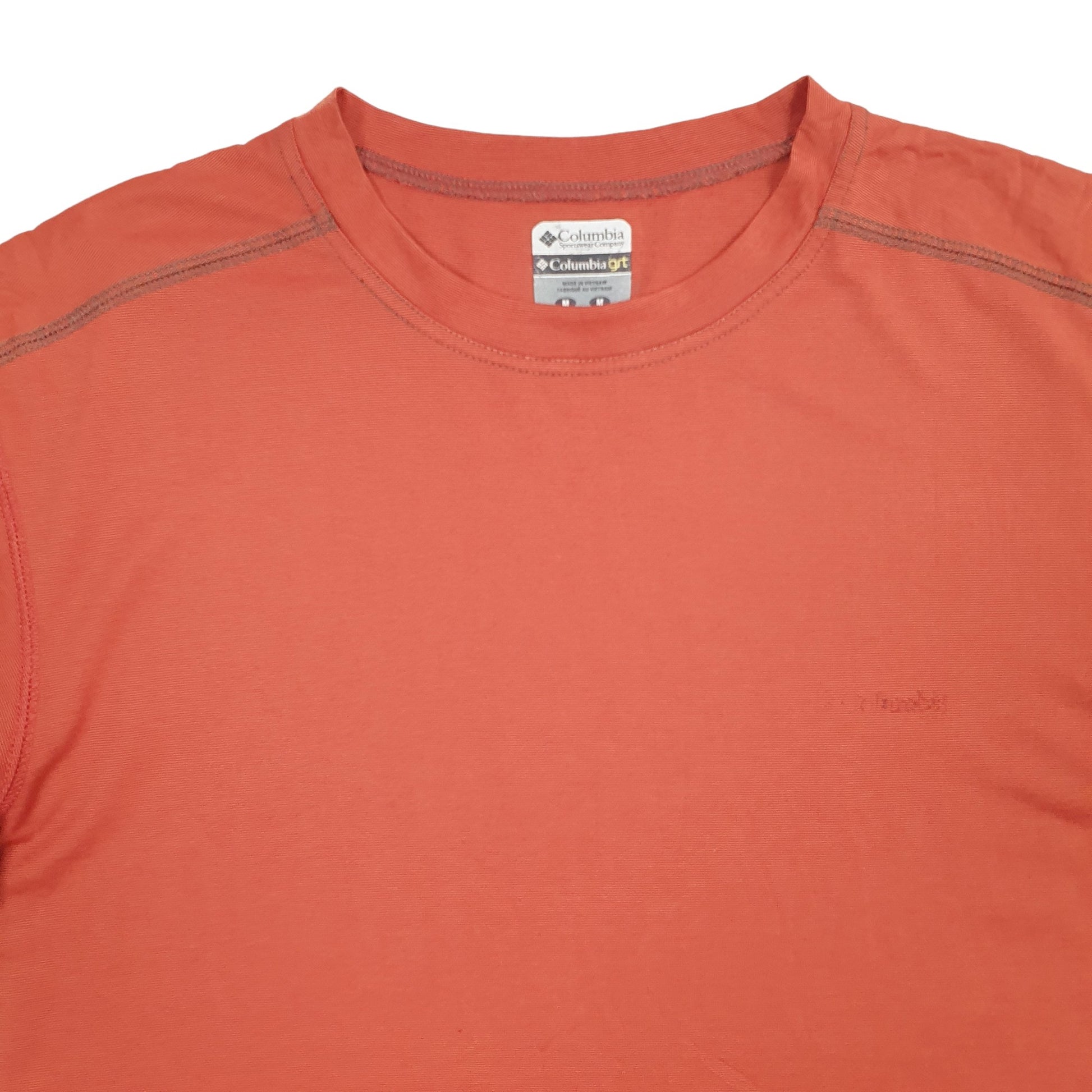 Mens Orange Columbia Sportswear Omni Dry Short Sleeve T Shirt