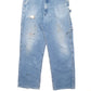 Mens Blue Carhartt Denim Bib Overall Dungaree Trousers