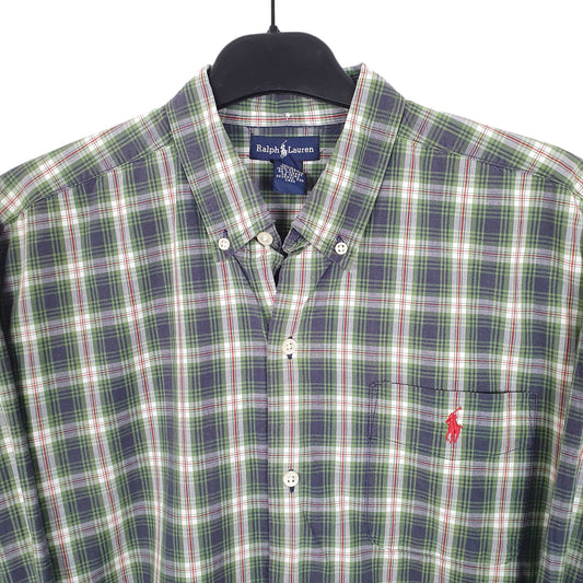 Ralph Lauren Long Sleeve Regular Fit Check Shirt Green