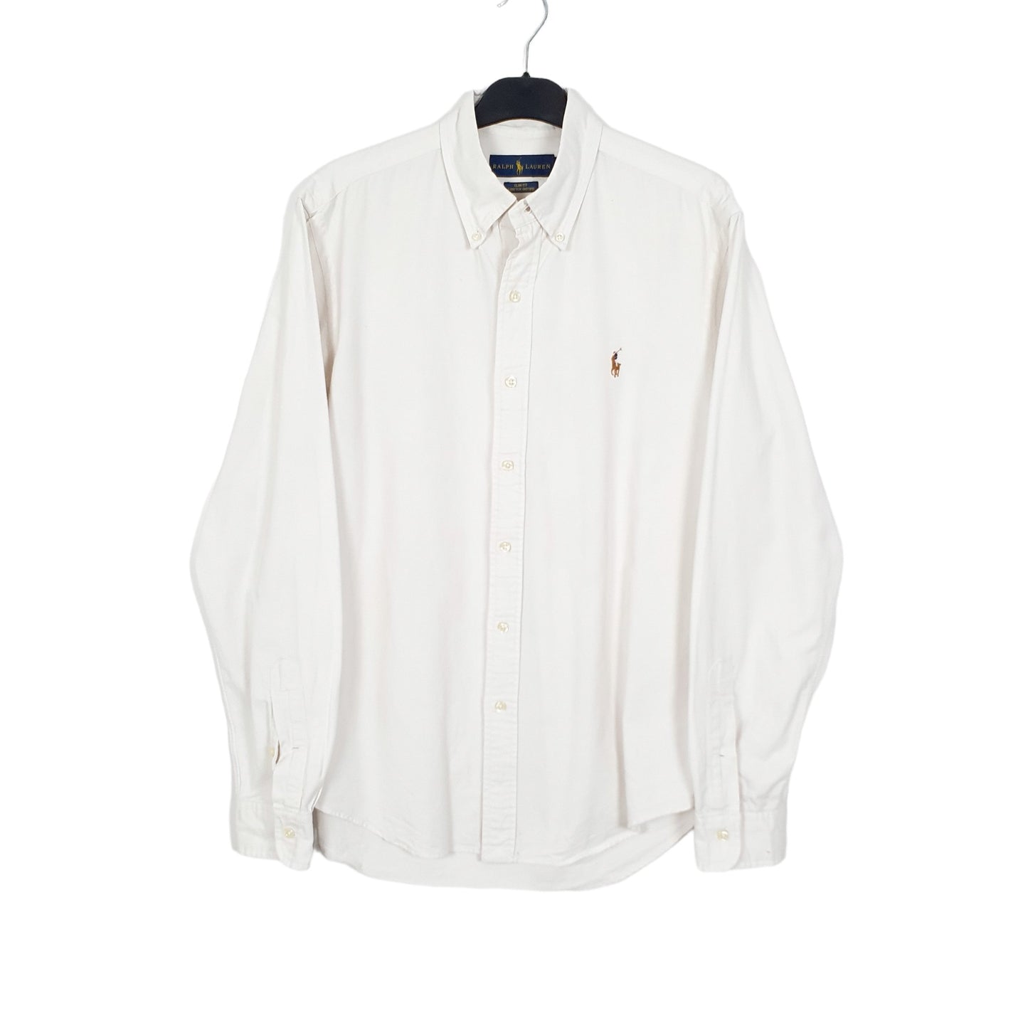 Ralph Lauren Oxford Long Sleeve Slim Fit Shirt White