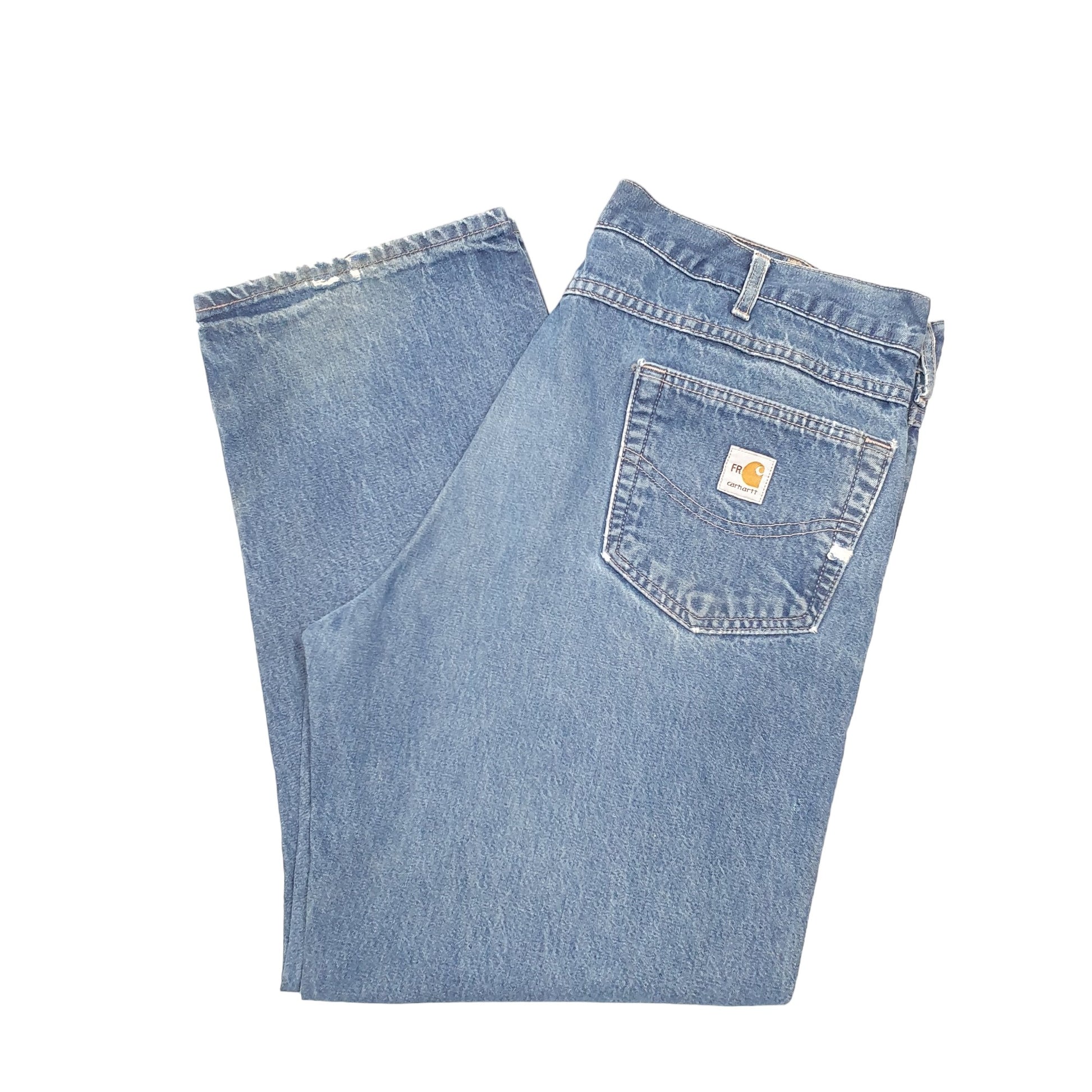 Mens Blue Carhartt Flame Resistant Casual JeansW38 L30