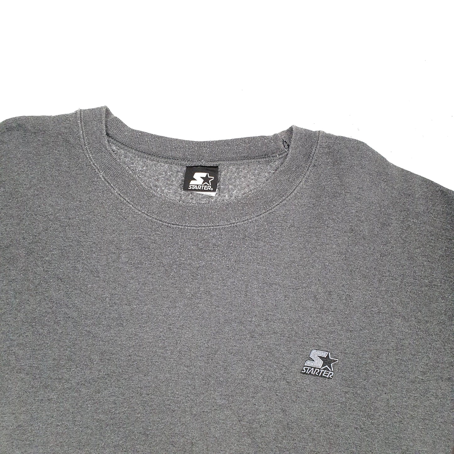 Mens Grey Starter  Crewneck Jumper