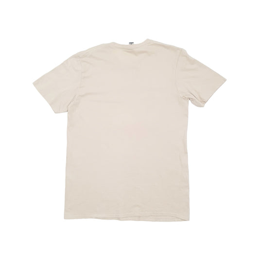 Gildan USA Baseball Short Sleeve T Shirt Beige