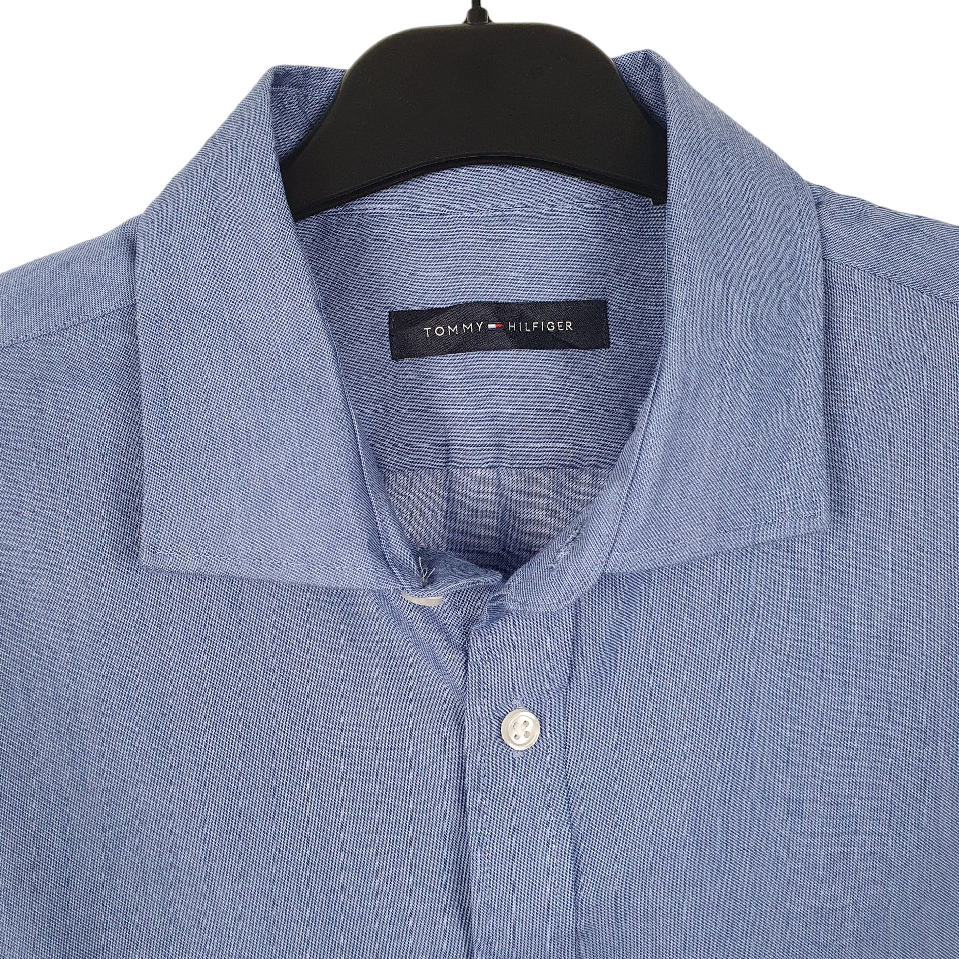 Mens Blue Tommy Hilfiger  Long Sleeve Shirt