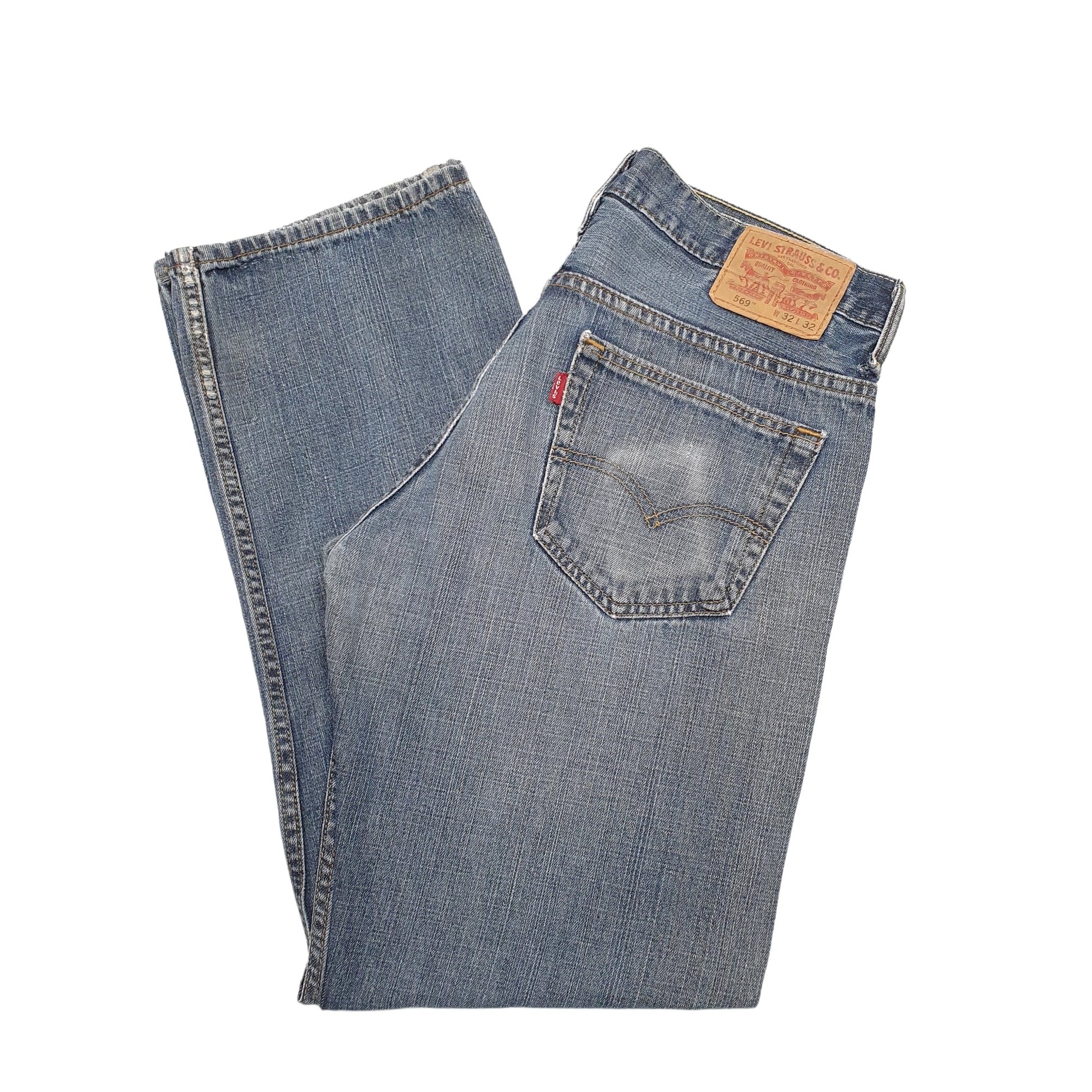 Mens Blue Levis  569 JeansW34 L32