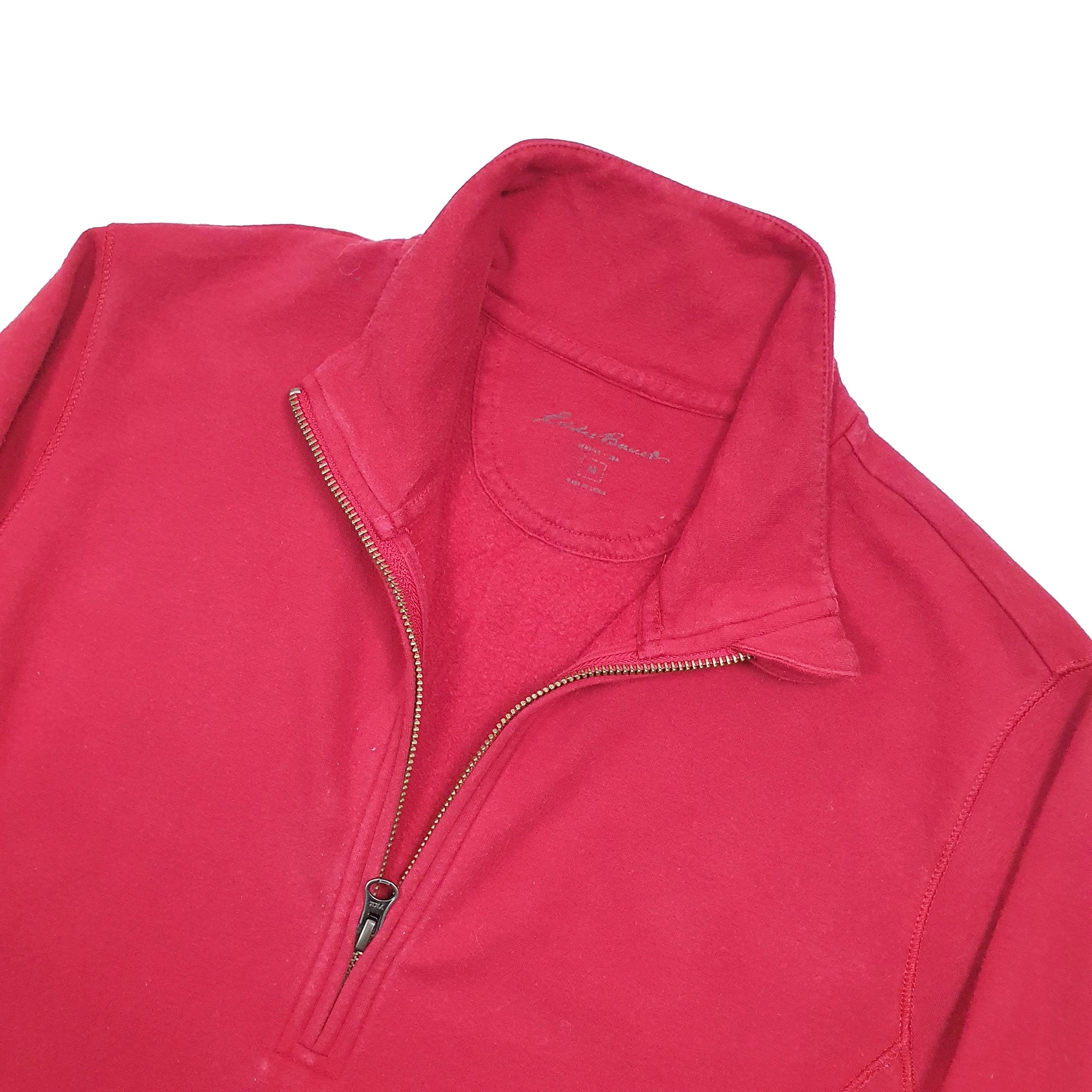 Eddie Bauer Quarter Zip M Red