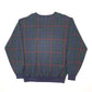 Mens Navy Polo Ralph Lauren Vintage Golf Tartan Check Crewneck Jumper