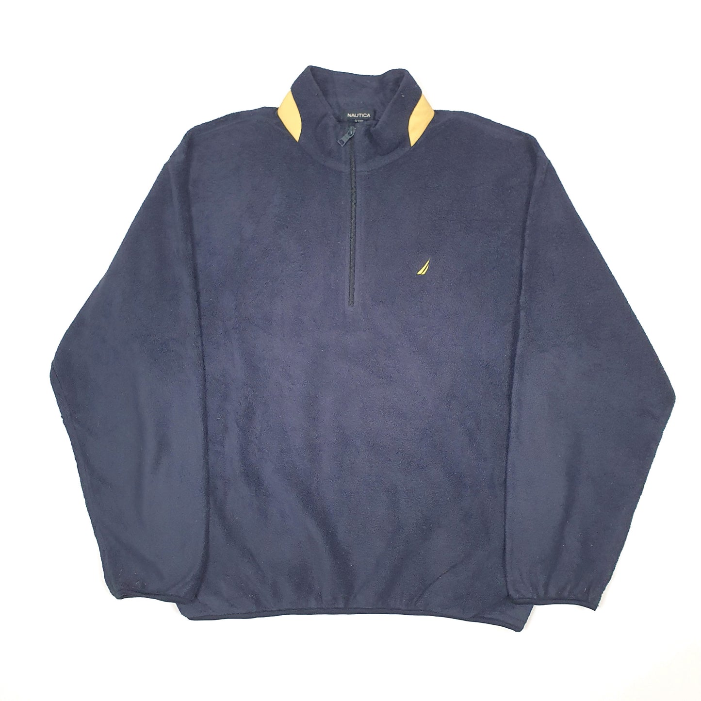 Nautica Quarter Zip Fleece XL Navy