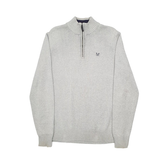Crew Clothing Quarter Zip M Grey