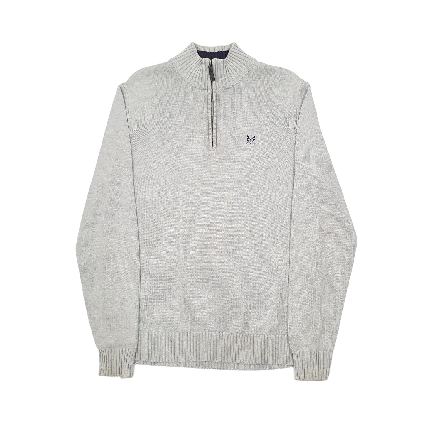 Crew Clothing Quarter Zip M Grey