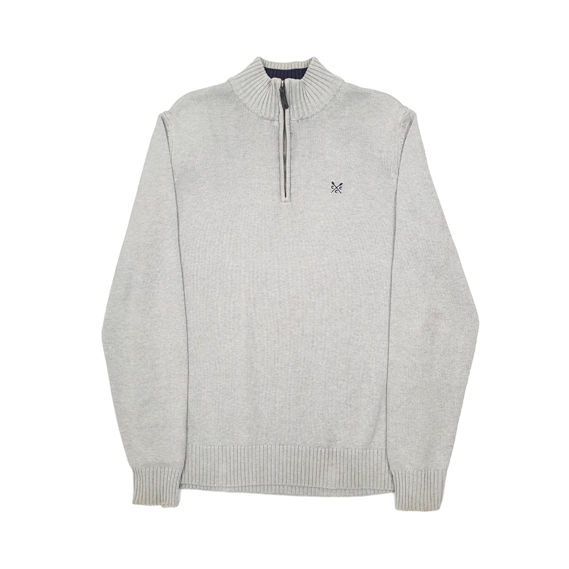 Crew Clothing Quarter Zip M Grey