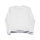 Mens White Fila  Crewneck Jumper