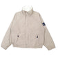 Mens Beige Nautica Fleece Lined Windbreaker Bomber Jacket Coat