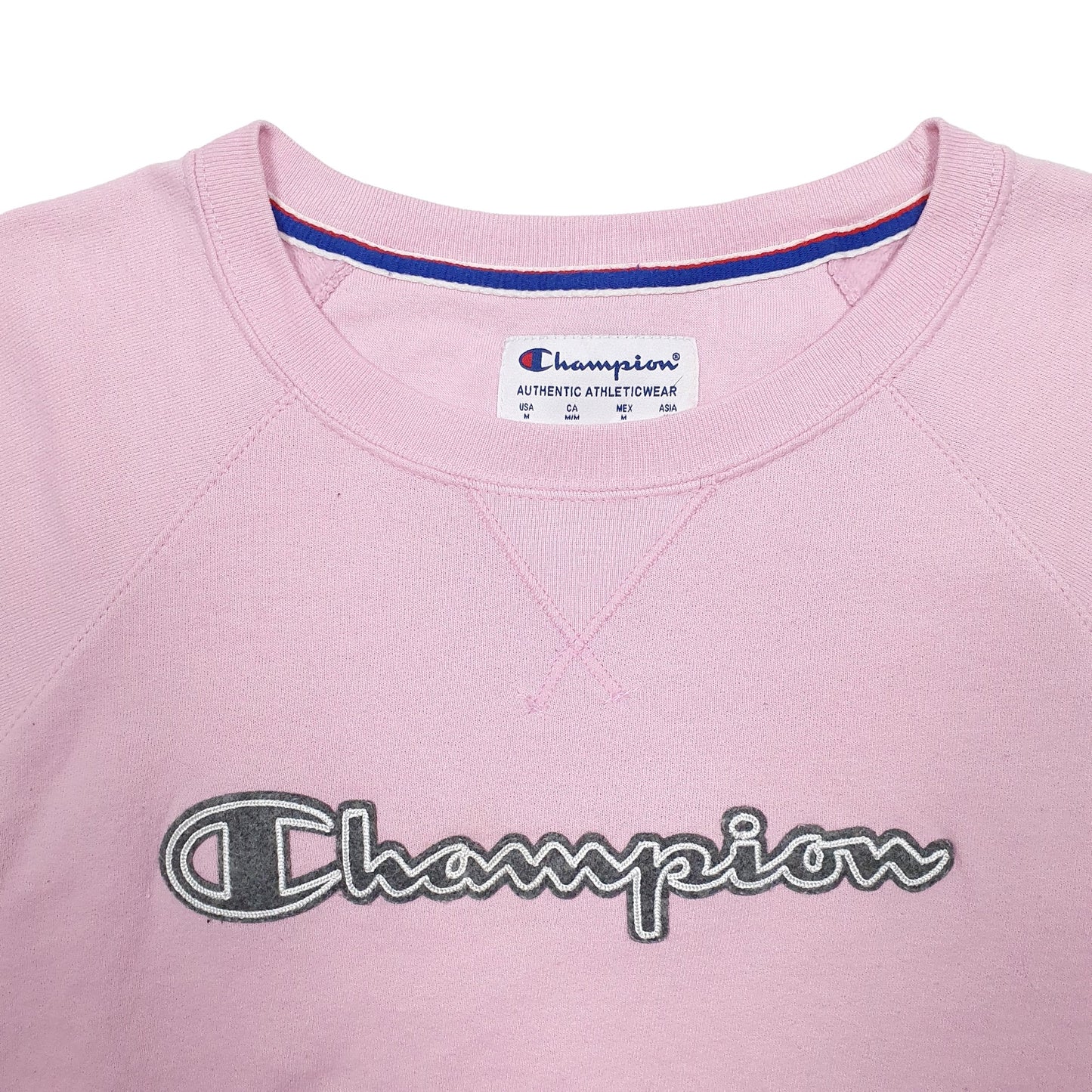 Womens Pink Champion  Crewneck Jumper