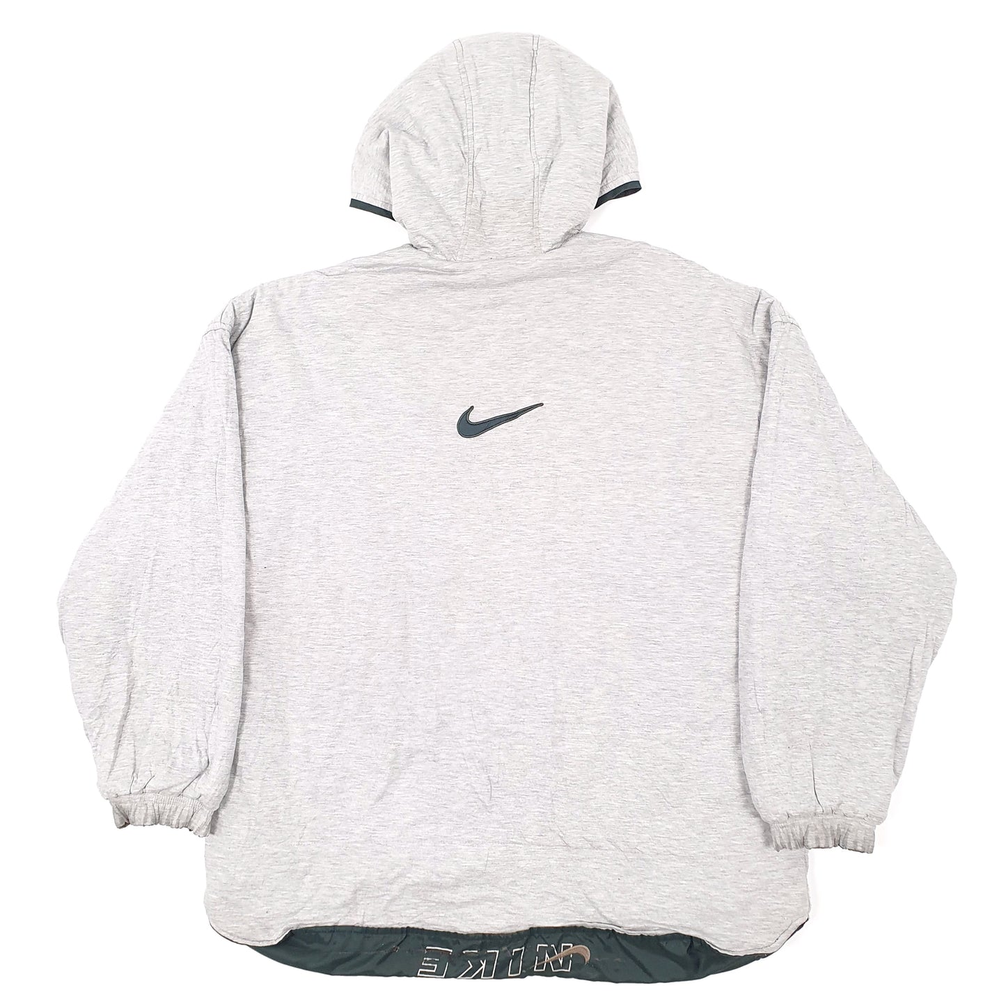 Mens Grey Nike Vintage 1990s Reversible Softshell Jacket Coat