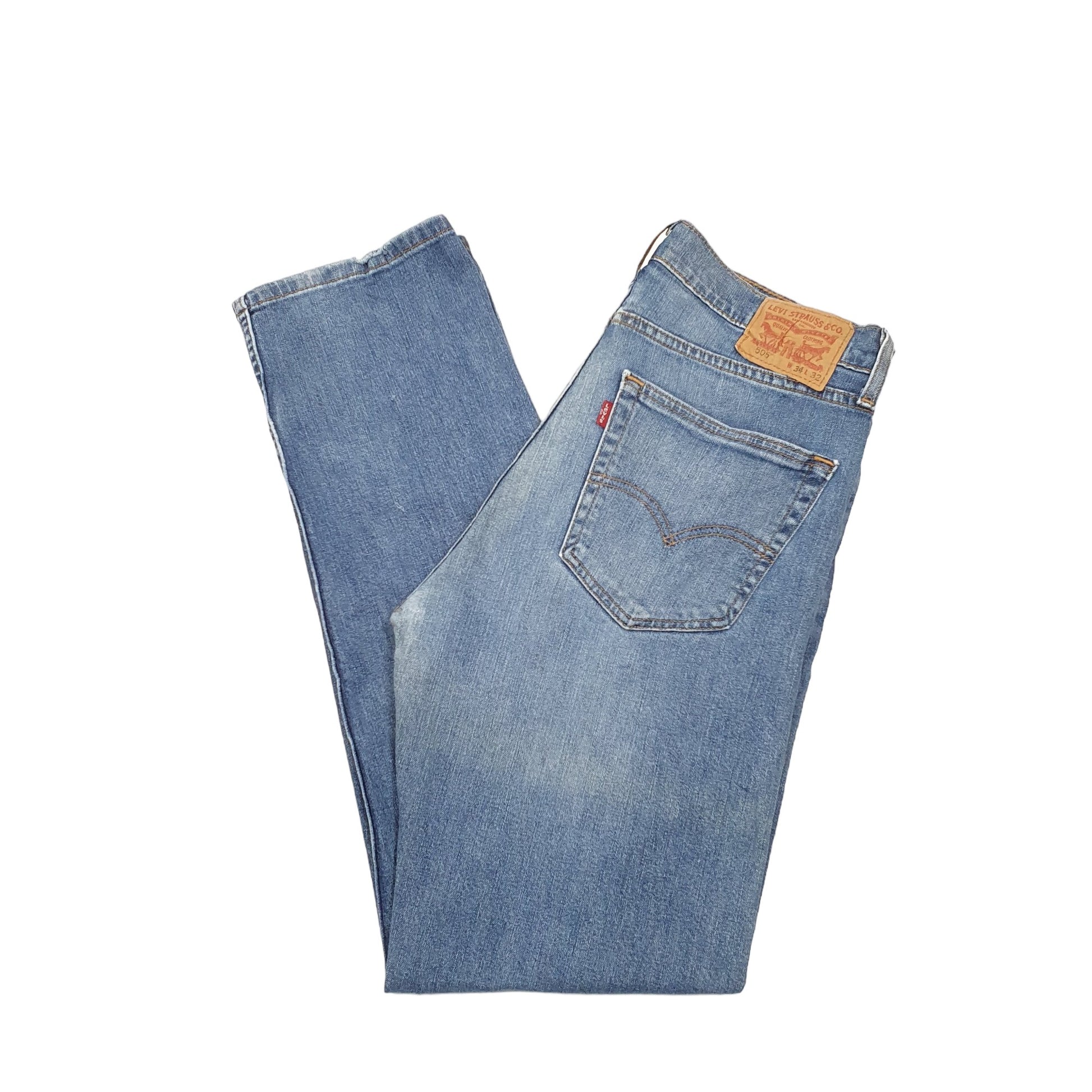Levis 505 Regular Fit Jeans W34 L32 Blue