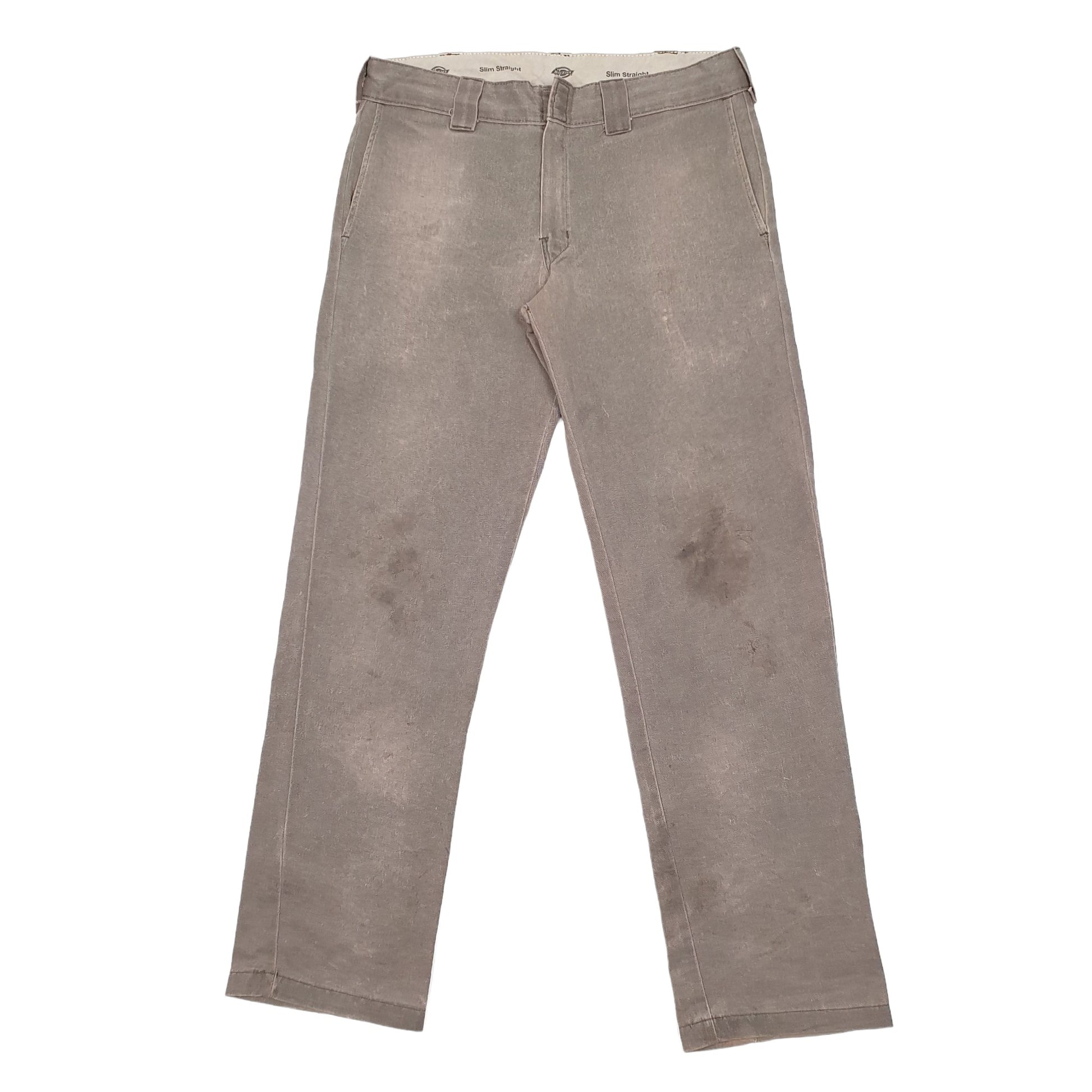 Mens Grey Dickies  Chino Trousers
