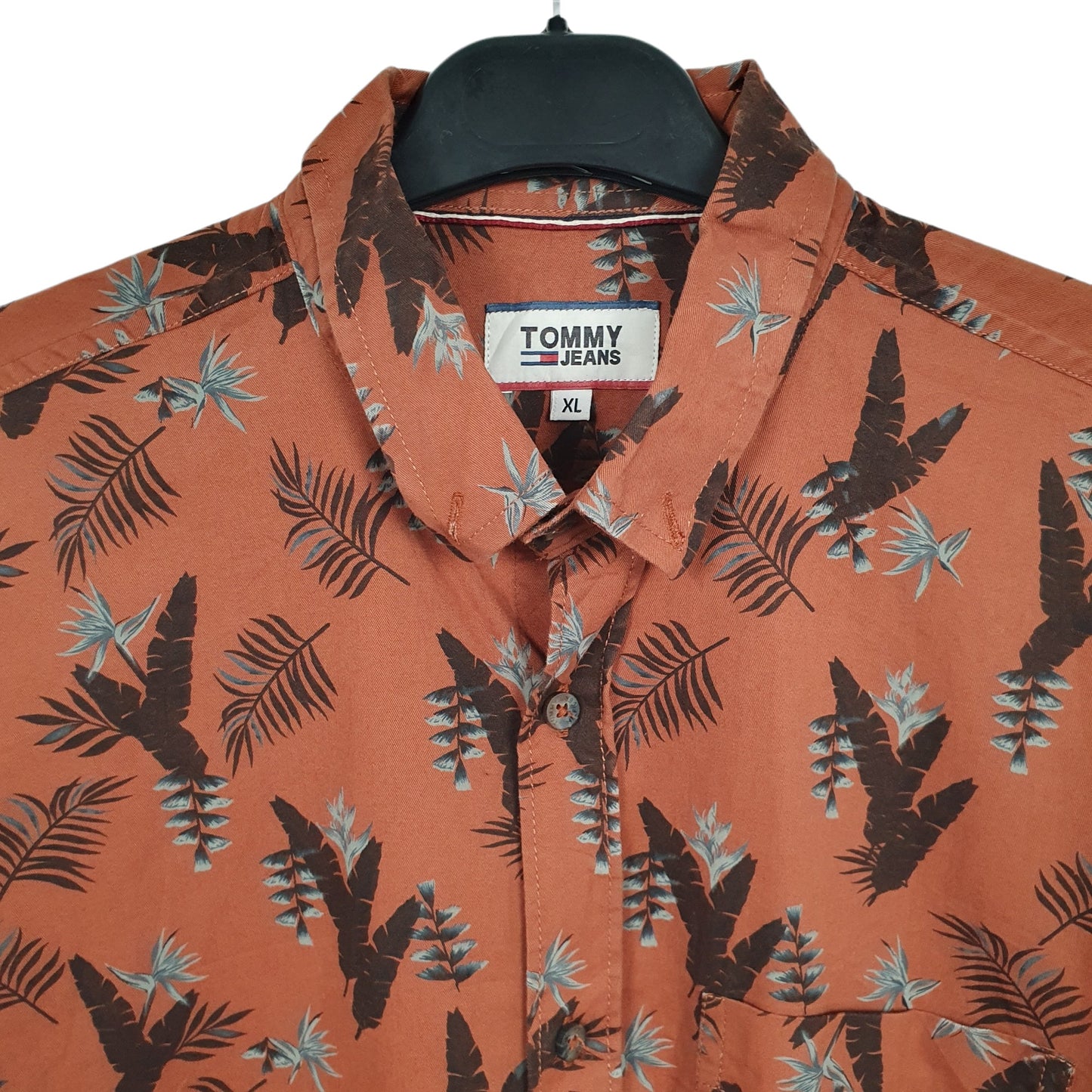 Tommy Hilfiger Pattern Long Sleeve Regular Fit Shirt Brown