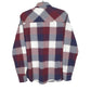Coastal Flannel Shacket Long Sleeve Regular Fit Check Shirt Burgundy