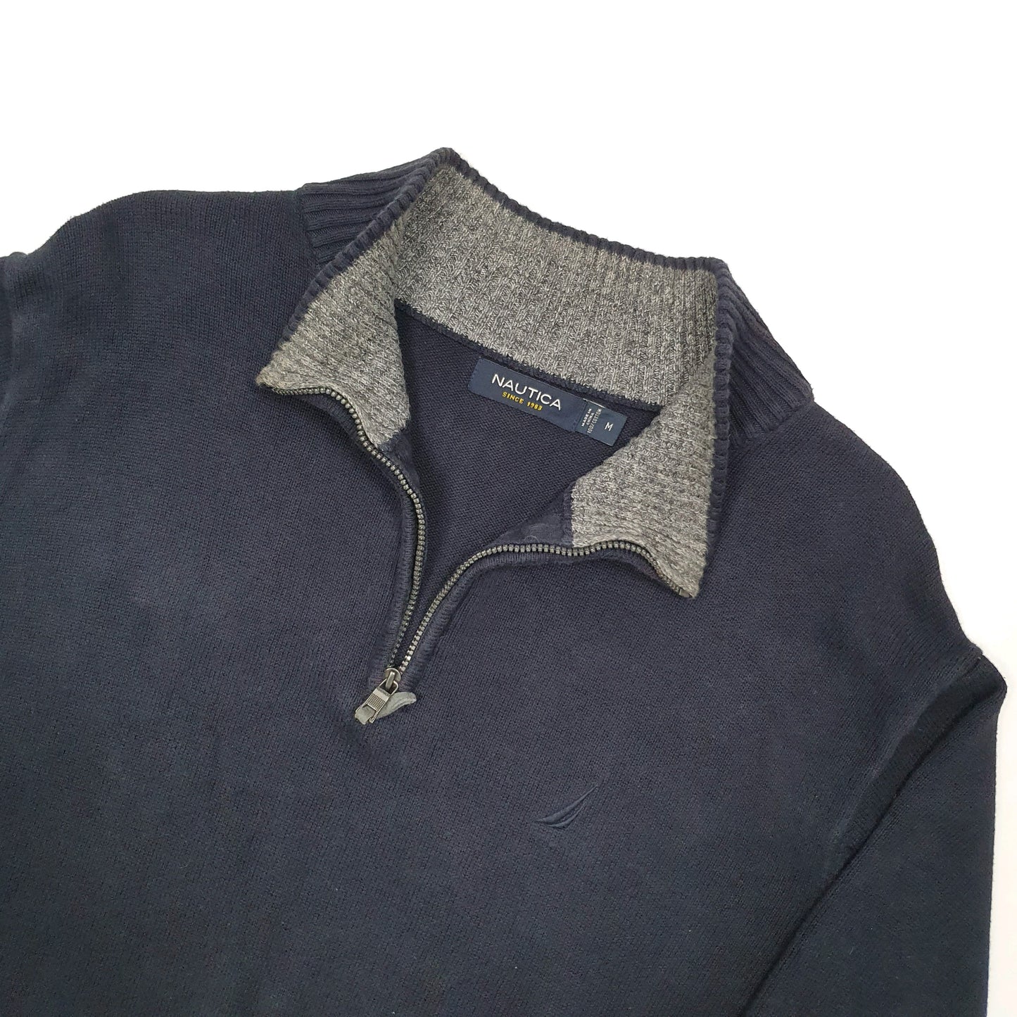 Nautica Quarter Zip L Navy