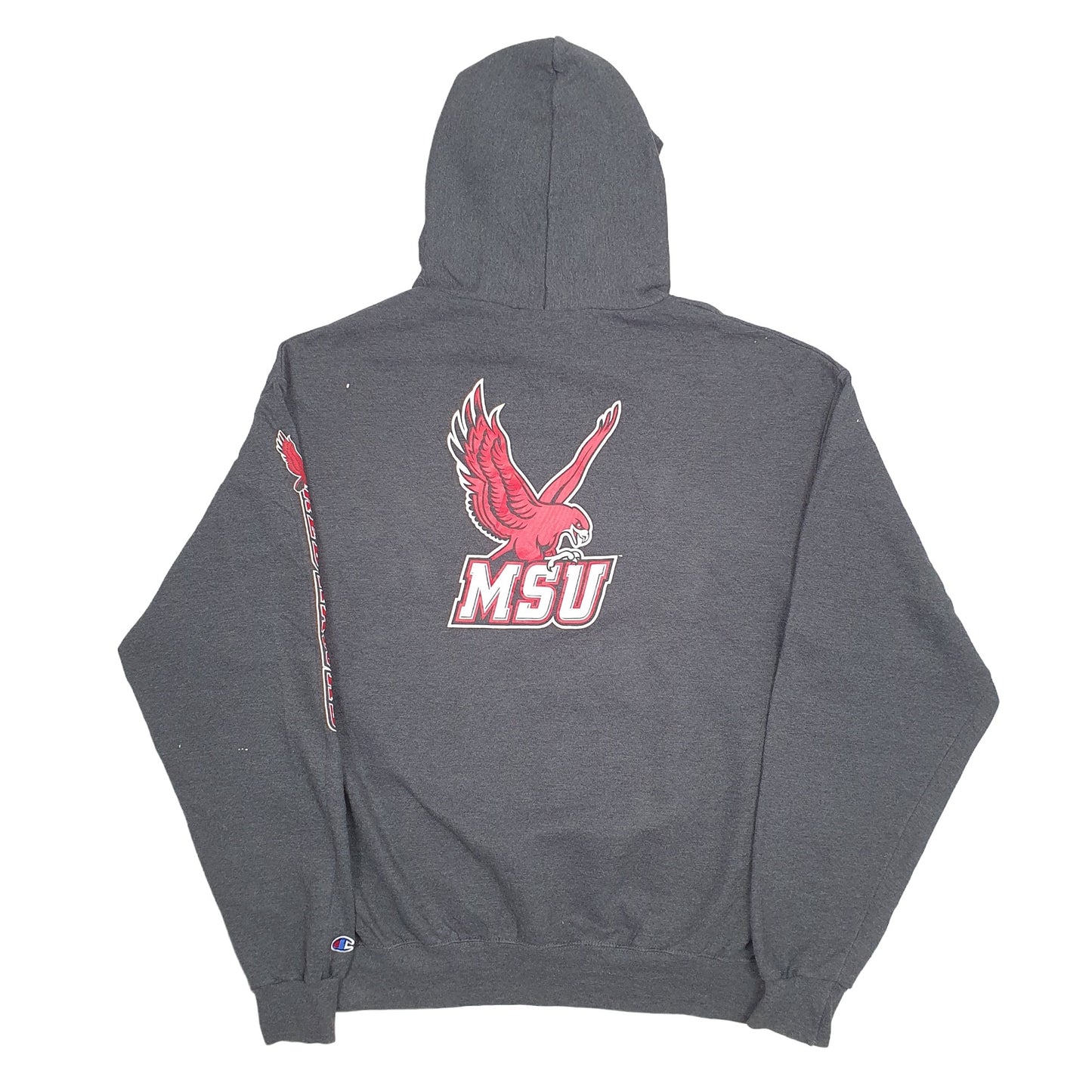 Mens Grey Champion MSU Redhawks USA College Hoodie Jumper
