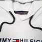 Mens White Tommy Hilfiger  Hoodie Jumper