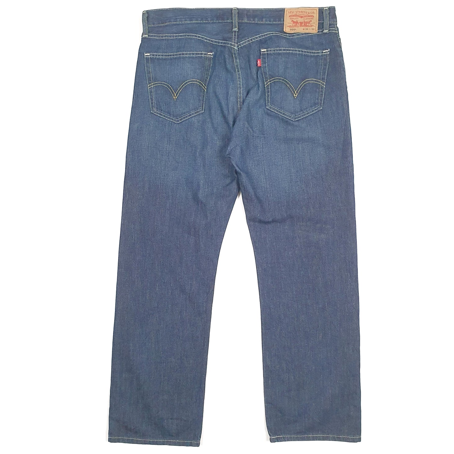 Levis 505 Regular Fit 1990's Jeans W36 L30 Blue