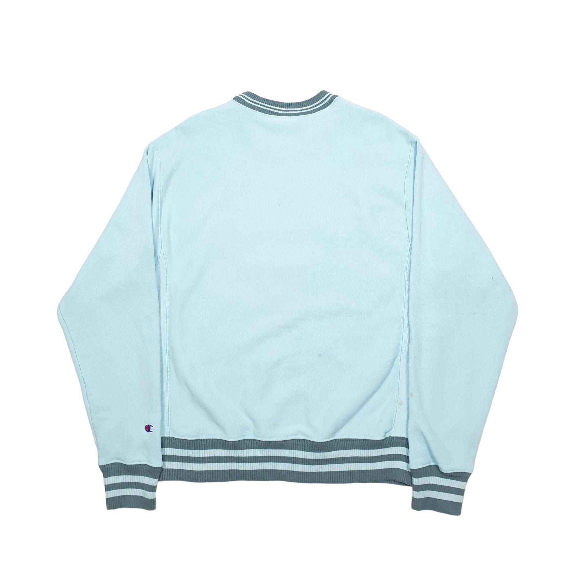 Mens Blue Champion  Crewneck Jumper