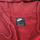 Mens Red Nike Hoodie Double Swoosh 1972 Full Zip Jumper